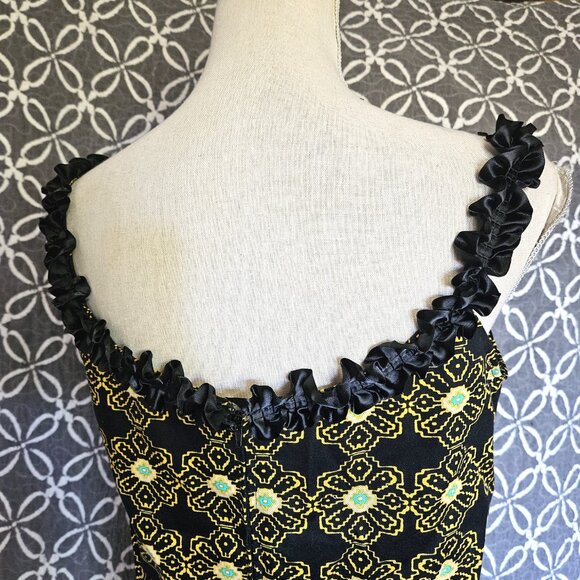 Size M Cotton Shift Dress Ruffled Trim NWT - Picture 9 of 9